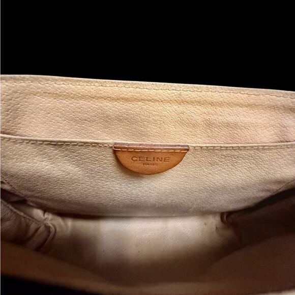 Celine Brown and Tan Leather Messenger Bag - Picture 10 of 12